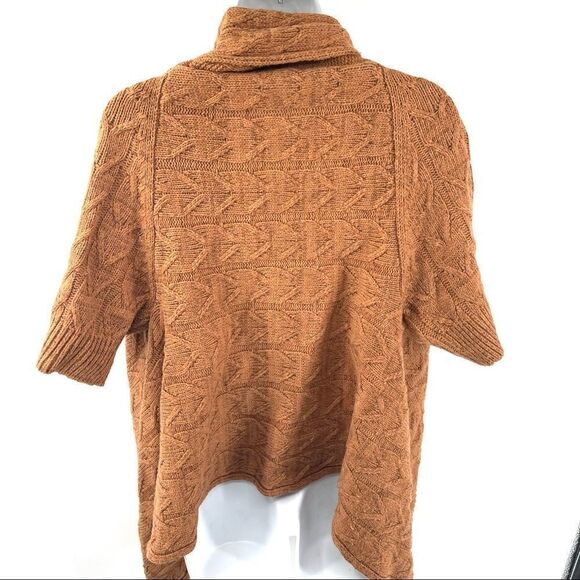 MM Couture Miss Me short sleeve sweater cable knit cardigan  wool large EUC - Picture 15 of 16